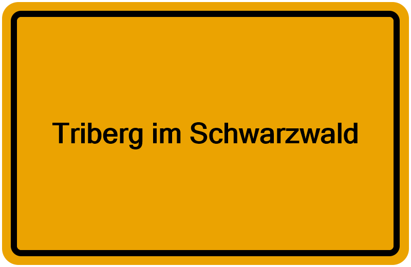Handelsregisterauszug Triberg im Schwarzwald